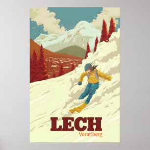 Reisposter Skigebied Lech Poster