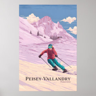 Reisposter Skigebied Peisey-Vallandry Poster