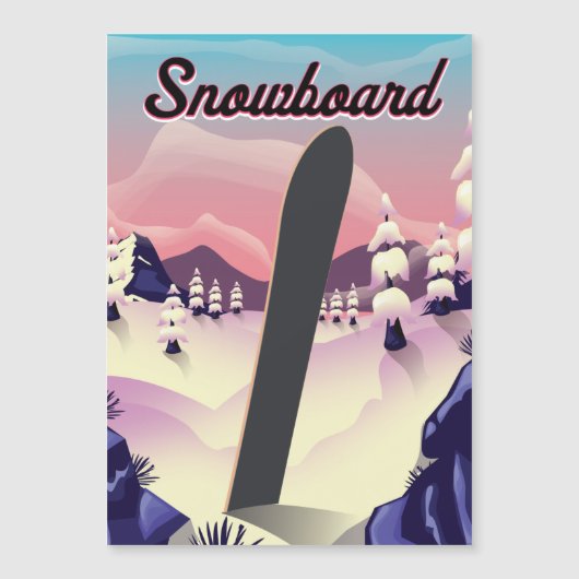 reisposter Snowboard (Voorkant)