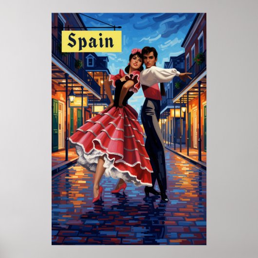 Reisposter Spanje Poster (Voorkant)