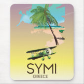 reisposter Symi Griekenland Muismat (Voorkant)