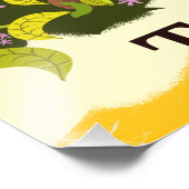 Reisposter Tahiti Retro Foto Afdruk (Hoek)