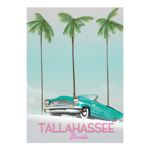 Reisposter Tallahassee Florida Foto Afdruk