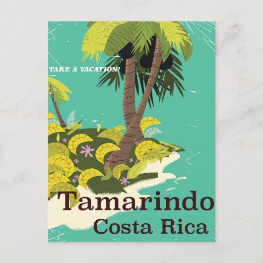 Reisposter Tamarindo Costa Rica Briefkaart (Voorkant)