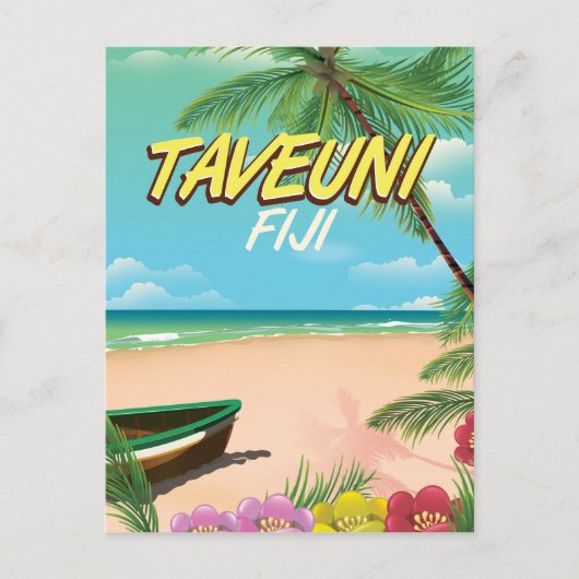 Reisposter Taveuni Fiji Briefkaart (Voorkant)