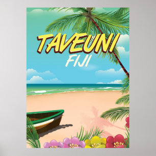 Reisposter Taveuni Fiji Poster