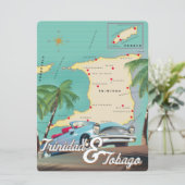 Reisposter Trinidad en Tobago (Staand voorkant)
