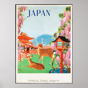  reisposter uit de jaren '30, Deer & Japans Pagoda Poster