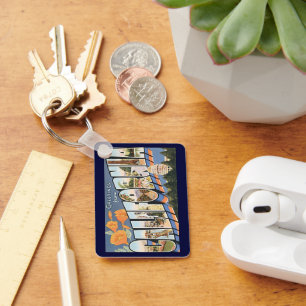 Reisposter uit het verleden, Groeten uit Californi Sleutelhanger