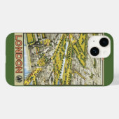 Reisposter uit het verleden, Luchtbeeld van de sta Case-Mate iPhone Case (Achterkant (horizontaal))