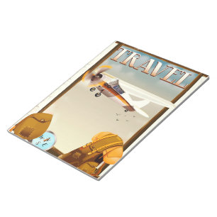 Reisposter uit het verleden notitieblok