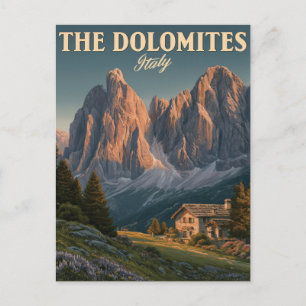 Reisposter uit het verleden van de Dolomieten in I Briefkaart