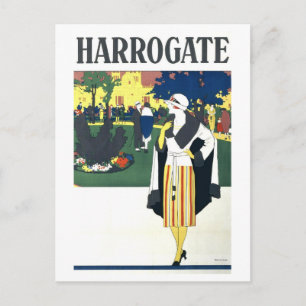 Reisposter uit het verleden voor Harrogate Briefkaart