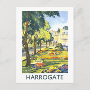 Reisposter uit het verleden voor Harrogate Briefkaart