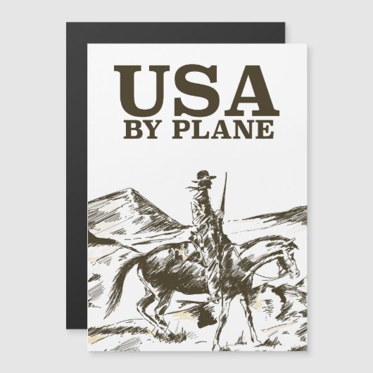 Reisposter van Amerikaanse Cowboy (Voorkant / Achterkant)