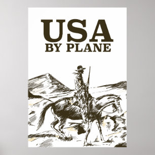 Reisposter van Amerikaanse Cowboy Poster