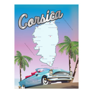 Reisposter van Corsica Foto Afdruk
