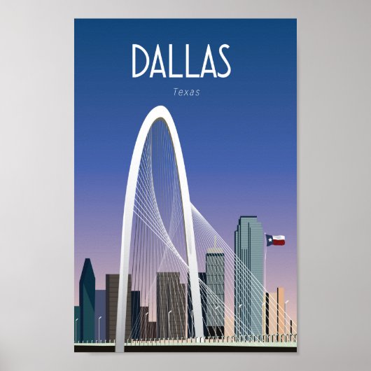 Reisposter van Dallas Texas Poster (Voorkant)