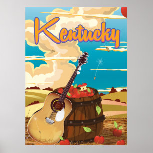 Reisposter van de  cartoon Kentucky Poster