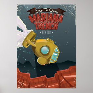 Reisposter van de cartoon Marianas TFrench. Poster