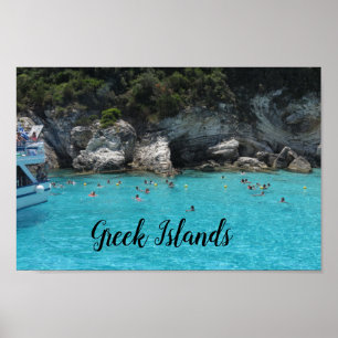 Reisposter van de Griekse eilanden Poster