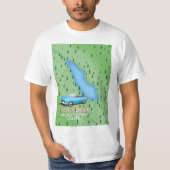 Reisposter van de Hayeswater Lake District T-shirt (Voorkant)