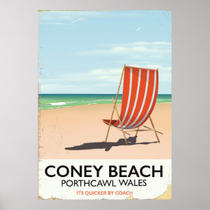 Reisposter van de Porthcawl Wales Poster