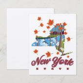 Reisposter van de staat New York (Voorkant / Achterkant)
