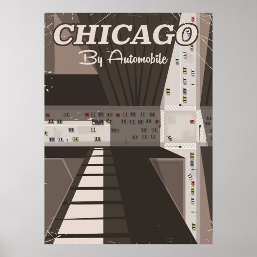 Reisposter van de stad Chicago Poster (Voorkant)