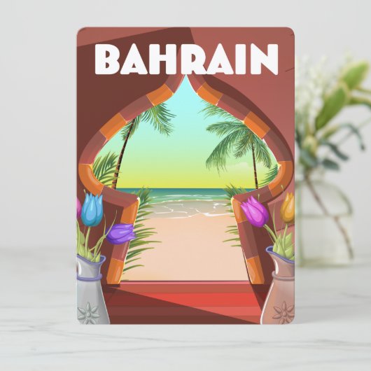 Reisposter van het Bahreinpaleis (Staand voorkant)