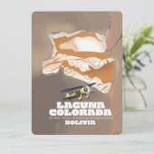 Reisposter van het Bolivia van Laguna Colorada (Staand voorkant)