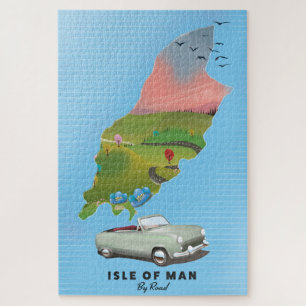 reisposter van het eiland Man Legpuzzel