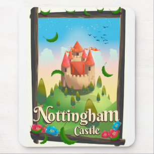 Reisposter van het kasteel van Nottingham Muismat
