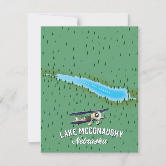 Reisposter van het McConaughy Nebraska-meer (Voorkant)