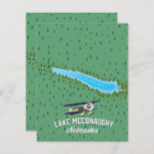 Reisposter van het McConaughy Nebraska-meer (Voorkant / Achterkant)