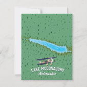 Reisposter van het McConaughy Nebraska-meer (Achterkant)