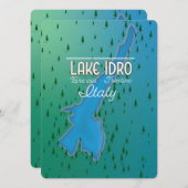 Reisposter van het meer van Idro Italië (Voorkant / Achterkant)