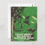 Reisposter van het Nationaal Park van de Grote Smo Briefkaart (Voorkant / Achterkant)