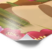 Reisposter van het natuurpark Anza-Borrego Foto Afdruk (Hoek)