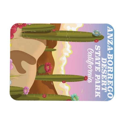 Reisposter van het natuurpark Anza-Borrego Magneet (Horizontaal)