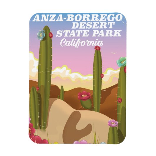 Reisposter van het natuurpark Anza-Borrego Magneet (Verticaal)