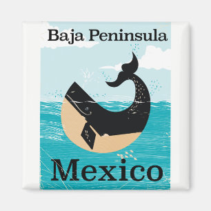 reisposter van het schiereiland baja magneet