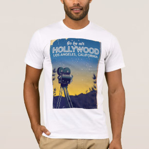 Reisposter van Hollywood Los Angeles California T-shirt