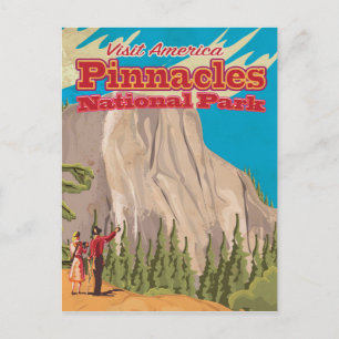 Reisposter van Pinnacles National Park uit het ver Briefkaart