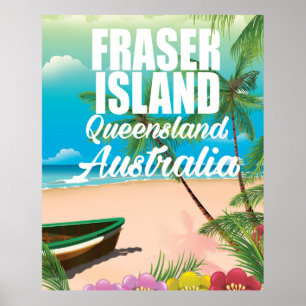 Reisposter van Queensland Fraser Island Poster