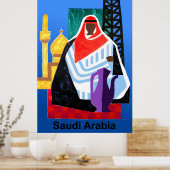 Reisposter van Saudi-Arabië Poster (Keuken)