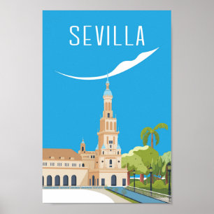 Reisposter van Sevilla Spanje Poster
