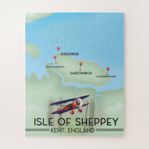 Reisposter van Sheppey Kent England Legpuzzel