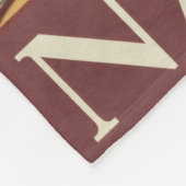 Reisposter van Vesuvius en de baai van Napels Fleece Deken (Hoek)