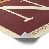 Reisposter van Vesuvius en de baai van Napels Poster (Hoek)